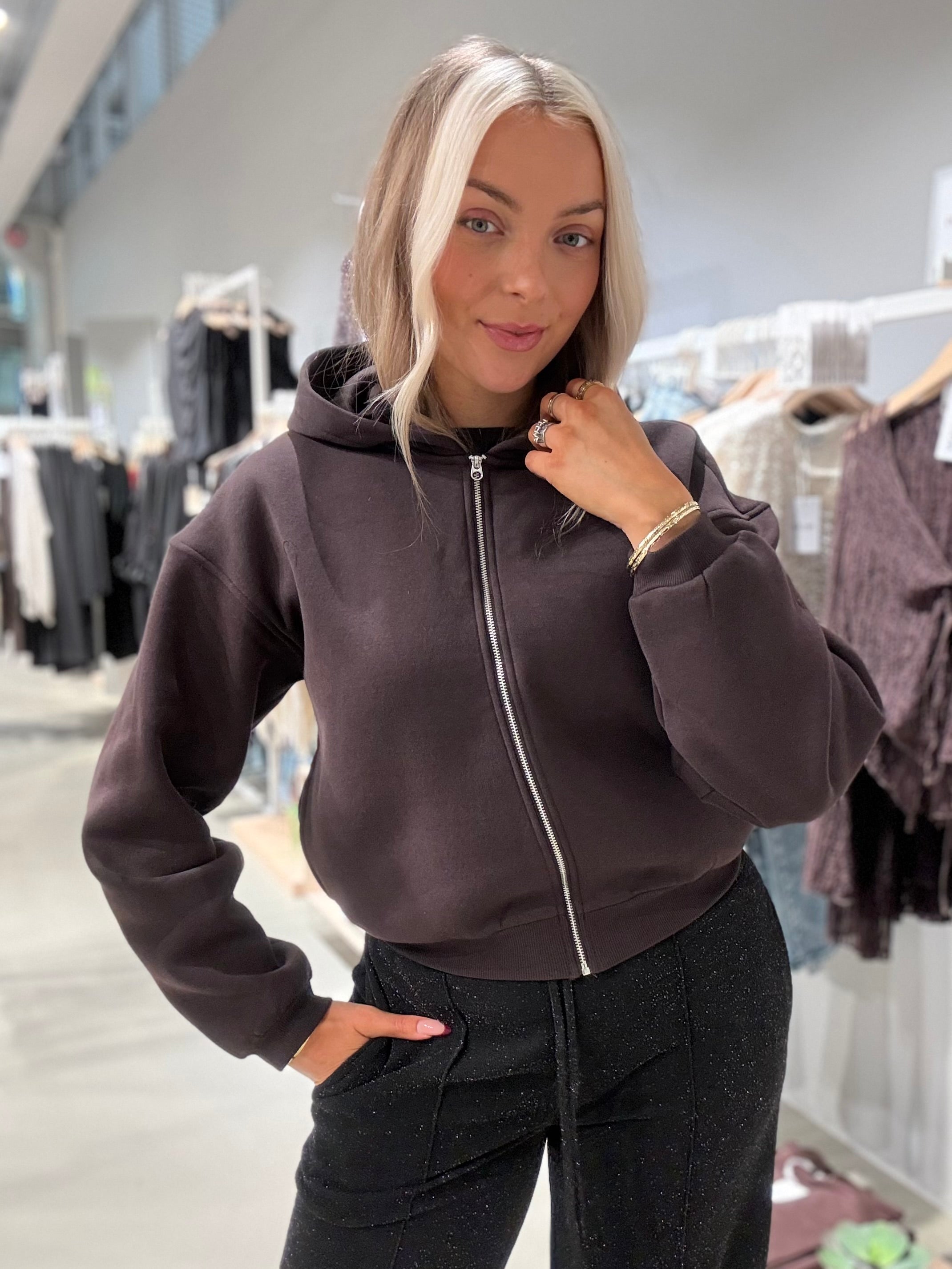 PCVALENTINA Sweatshirt - Ganache
